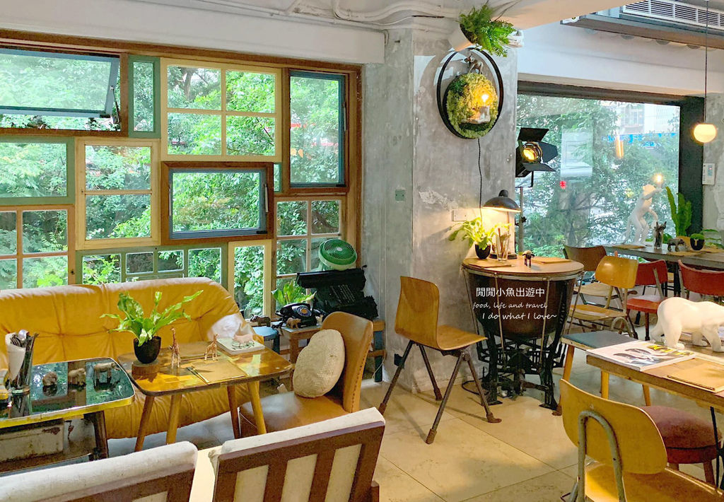 【天母美食餐廳】Wood Pot。森林系美麗窗景餐廳，天母網美咖啡廳下午茶 @閒閒小魚出遊中