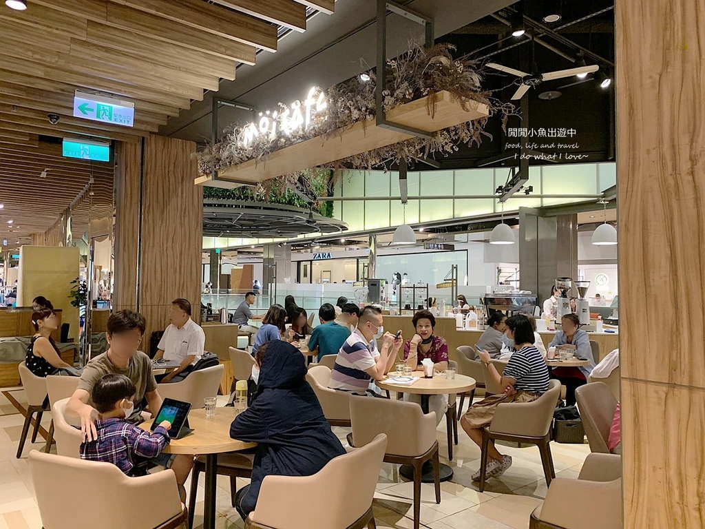 【京站/台北車站美食】Moi Café。北歐風咖啡廳享受悠閒早午餐、下午茶鬆餅 @閒閒小魚出遊中