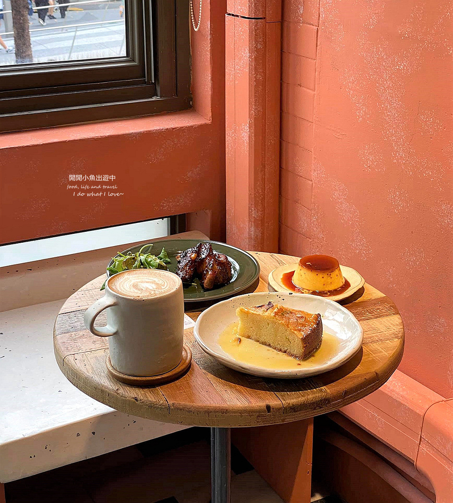 【中山站美食】蘑菇咖啡。二樓不限時咖啡廳下午茶，迷人城市街景綠意 @閒閒小魚出遊中